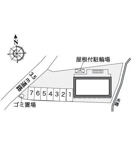 ★手数料０円★尾道市山波町 月極駐車場